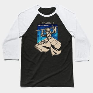 Saber Excalibur Noble Phantasm Baseball T-Shirt